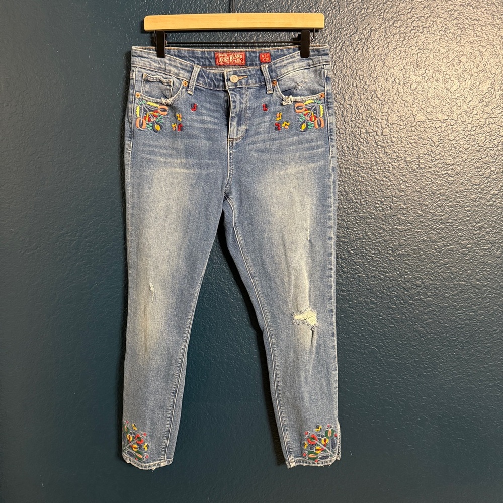 Lucky Brand Embroidered Jeans
